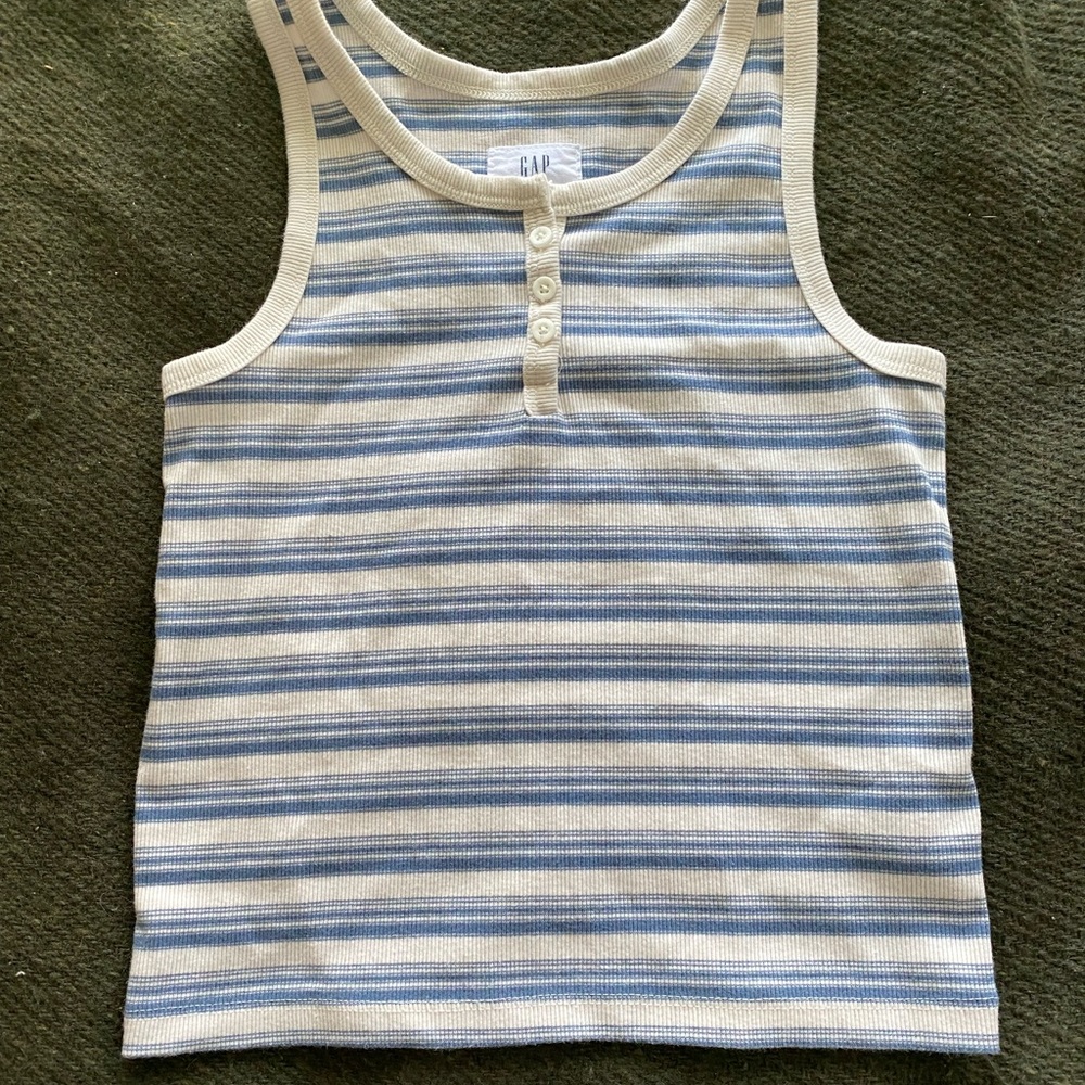 GAP Cropped Striped Tank Top
